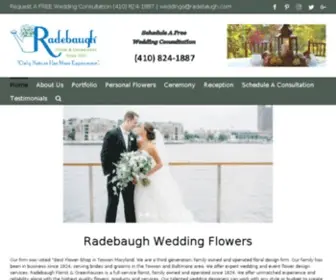 Radebaughweddingflowers.com(Radebaugh Wedding Flowers) Screenshot