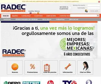 Radec.com.mx(RADEC S.A) Screenshot