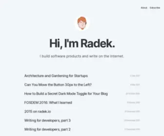 Radek.io(Writer and Software Engineer) Screenshot