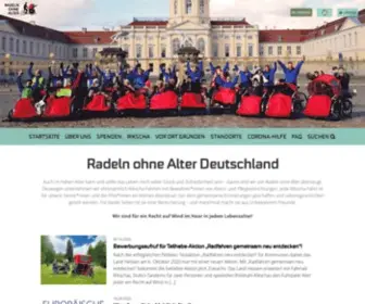 Radelnohnealter.de(Radeln ohne Alter Deutschland) Screenshot