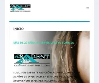 Radent.com.mx(Radent Radiología Dental Especializada) Screenshot