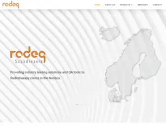 Radeq.com(Radiotherapy Equipment) Screenshot