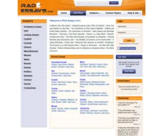 Radessays.com(Rad) Screenshot