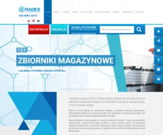 Radex.com.pl(środki chemiczne) Screenshot
