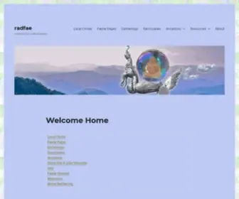 Radfae.org(A web site for radical faeries) Screenshot