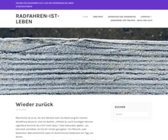 Radfahren-IST-Leben.blog(Wie mir das Radfahren hilft) Screenshot