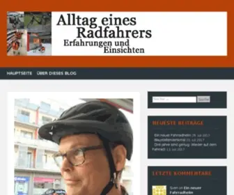 Radfahreralltag.de(Alltag eines Radfahrers) Screenshot