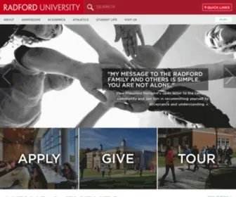 Radford.edu(Radford University) Screenshot
