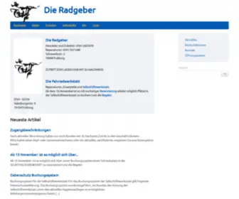 Radgeber-Freiburg.de(Die Radgeber) Screenshot