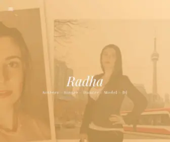 Radha-Actress.com(Singer, Dancer, Theater, TV, Film) Screenshot