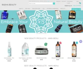Radhabeauty.com(Organic & Natural Skin Care with Essential Oils) Screenshot