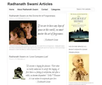 Radhanathswami.info(Radhanathswami info) Screenshot