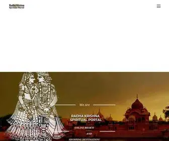 Radhavallabh.com(Radha Krishna Spiritual Portal) Screenshot