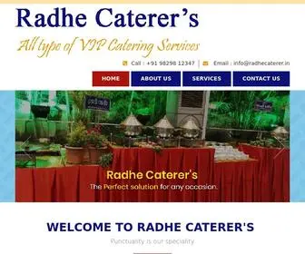 Radhecaterer.in(Radhe Caterer's) Screenshot