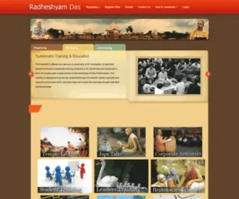 Radheshyamdas.com(Radhe Shyam Das) Screenshot