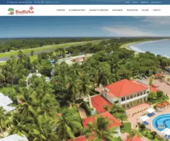 Radhikaresort.com(Radhika Beach Resort) Screenshot