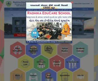 Radhikaschool.com((Managed by Jain Education Trust)) Screenshot