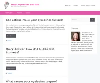 Radiancecosmedic.org(Magic eyelashes and hair) Screenshot