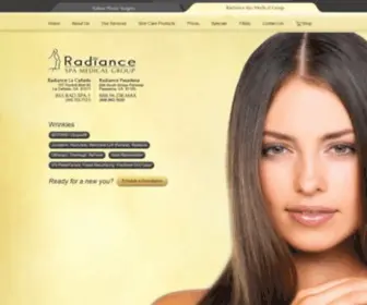 Radiancemedicalspa.com(Medical Medi Spa Pasadena La Canada Los Angeles LA CA Radiance) Screenshot