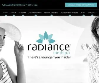Radiancemedspa.com(Medical Spa Clearwater FL) Screenshot
