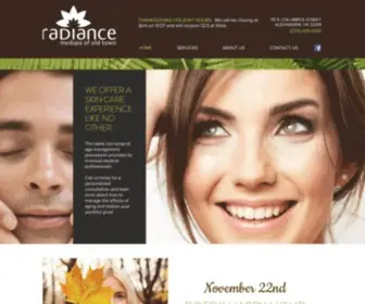 Radianceoldtown.com(Radiance Medspa of Old Town) Screenshot