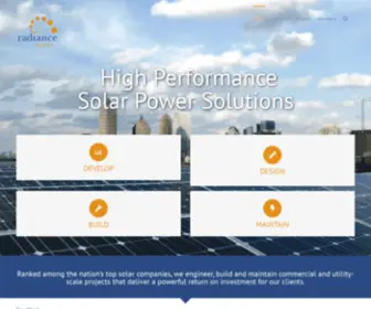 Radiancesolar.com(Radiance Solar Commercial Solar Solutions) Screenshot