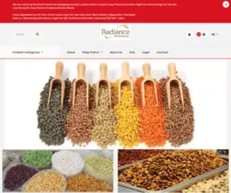 Radiancewholefoods.com(Radiance WholeFoods) Screenshot