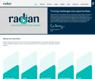 Radian.com(Radian Home) Screenshot