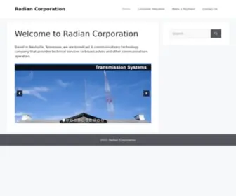 Radiancorp.com(Broadcast & Critical Communications) Screenshot