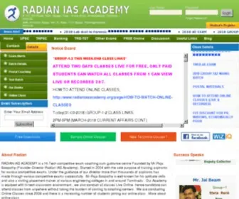 Radianiasacademy.org(IAS) Screenshot