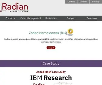 Radianmemory.com(Radian Memory Systems) Screenshot