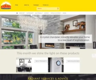 Radiant.co.za(Radiant Lighting) Screenshot