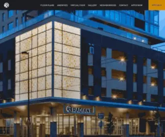 Radiantapartments.com(Radiant) Screenshot