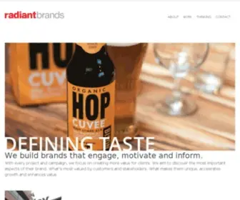 Radiantbrands.com(Home) Screenshot