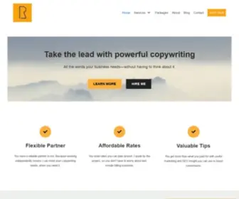 Radiantcopywriting.com(Copywriting for Start) Screenshot