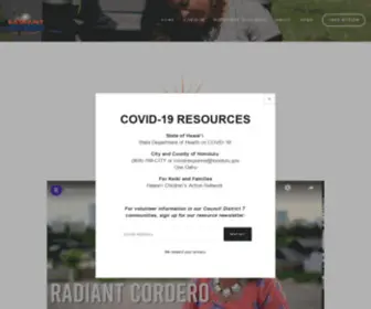 Radiantcordero.com(Radiant Cordero for City Council) Screenshot