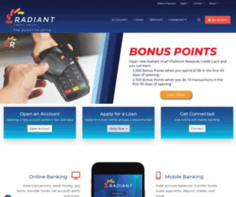 Radiantcu.org(Radiant Credit Union) Screenshot