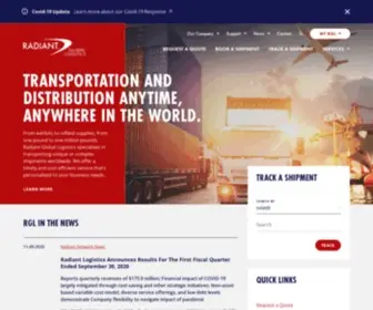 Radiantgloballogistics.com(Radiant Global Logistics) Screenshot