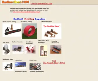 Radiantheat.com(Radiant heat wholesale supplies) Screenshot