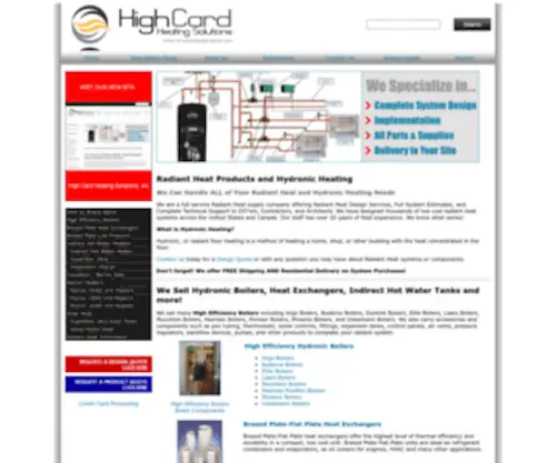 Radiantheatproducts.com(Radiant Heat) Screenshot