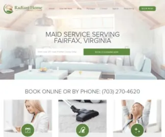 Radianthomecleaning.com(Radiant Home Cleaning Services) Screenshot