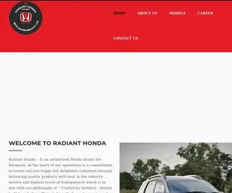 Radianthonda.com(Mota Autowheels pvt ltd) Screenshot