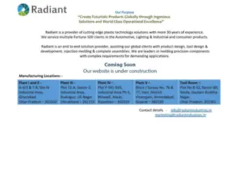 Radiantindustries.in(Radiant Industries) Screenshot