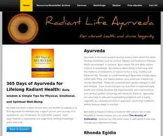 Radiantlifeayurveda.com(Radiantlifeayurveda) Screenshot