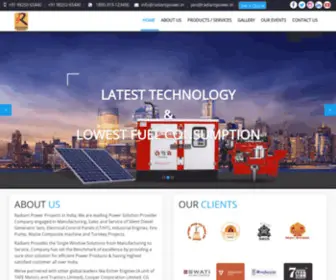 Radiantpower.in(Radiant Power Projects) Screenshot