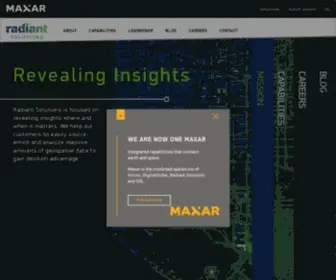 Radiantsolutions.com(Maxar) Screenshot
