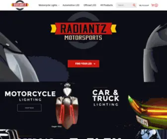 Radiantz.com(Motorcycle LED Lighting by Radiantz Motorsports) Screenshot
