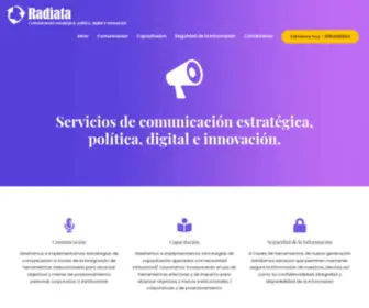 Radiata.com.ec(Ciberseguridad y Comunicación) Screenshot