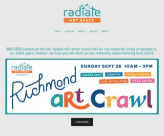 Radiateartspace.org(Radiate Art Space) Screenshot