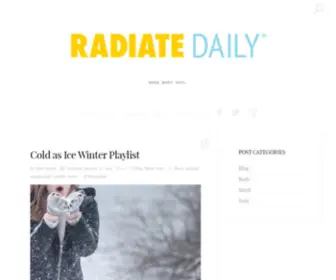 Radiatedaily.com(Radiate Daily) Screenshot